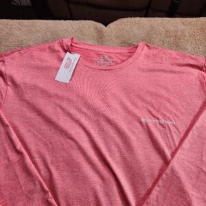 Vineyard Vines NWT LS PERFORMANCE RED HEATHER XXL